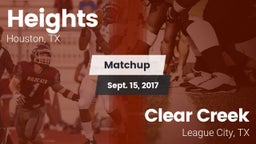 Matchup: Heights  vs. Clear Creek  2017