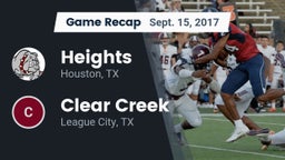 Recap: Heights  vs. Clear Creek  2017