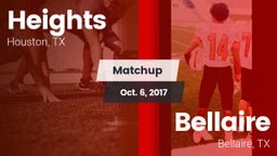 Matchup: Heights  vs. Bellaire  2017