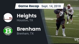Recap: Heights  vs. Brenham  2018