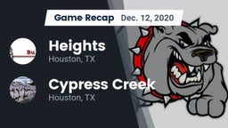 Recap: Heights  vs. Cypress Creek  2020
