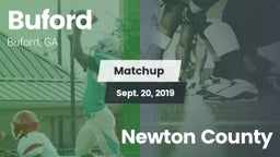Matchup: Buford  vs. Newton County  2019