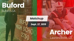 Matchup: Buford  vs. Archer  2019