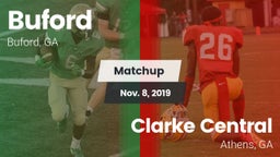 Matchup: Buford  vs. Clarke Central  2019