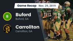 Recap: Buford  vs. Carrollton  2019