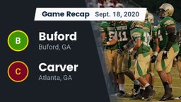 Recap: Buford  vs. Carver  2020