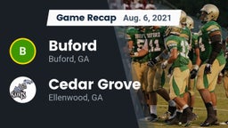 Recap: Buford  vs. Cedar Grove  2021