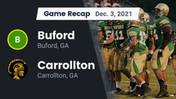 Recap: Buford  vs. Carrollton  2021