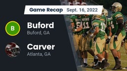 Recap: Buford  vs. Carver  2022