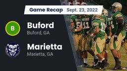 Recap: Buford  vs. Marietta  2022