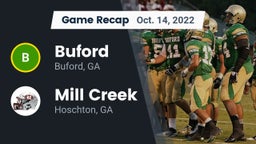 Recap: Buford  vs. Mill Creek  2022