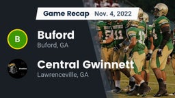 Recap: Buford  vs. Central Gwinnett  2022