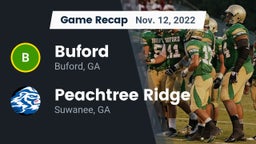 Recap: Buford  vs. Peachtree Ridge  2022