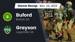 Recap: Buford  vs. Grayson  2023