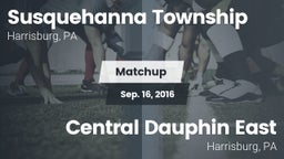 Matchup: Susquehanna vs. Central Dauphin East  2016