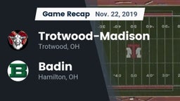 Recap: Trotwood-Madison  vs. Badin  2019