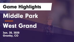 Middle Park  vs West Grand Game Highlights - Jan. 20, 2020