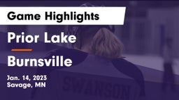 Prior Lake  vs Burnsville  Game Highlights - Jan. 14, 2023