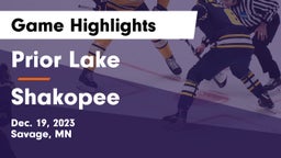 Prior Lake  vs Shakopee  Game Highlights - Dec. 19, 2023