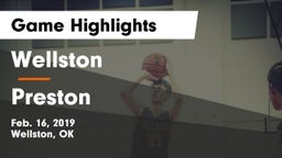 Wellston  vs Preston  Game Highlights - Feb. 16, 2019