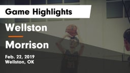 Wellston  vs Morrison  Game Highlights - Feb. 22, 2019