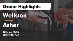Wellston  vs Asher  Game Highlights - Jan. 23, 2020