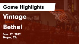 Vintage  vs Bethel  Game Highlights - Jan. 12, 2019