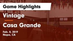 Vintage  vs Casa Grande  Game Highlights - Feb. 8, 2019