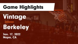 Vintage  vs Berkeley  Game Highlights - Jan. 17, 2022