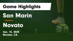 San Marin  vs Novato  Game Highlights - Jan. 15, 2020