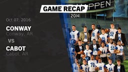 Recap: Conway  vs. Cabot  2016