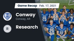 Recap: Conway  vs. Research 2021