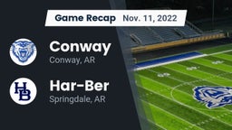 Recap: Conway  vs. Har-Ber  2022