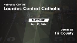 Matchup: Lourdes Central vs. Tri County  2016