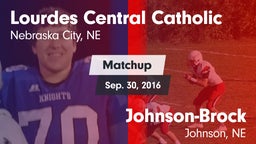 Matchup: Lourdes Central vs. Johnson-Brock  2016
