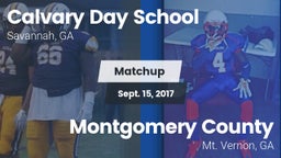 Matchup: Calvary Day High vs. Montgomery County  2017