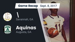 Recap: \ vs. Aquinas  2017