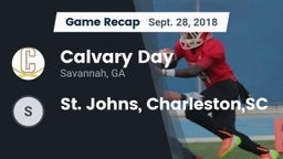 Recap: Calvary Day  vs. St. Johns, Charleston,SC 2018