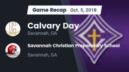 Recap: Calvary Day  vs. Savannah Christian Preparatory School 2018