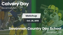 Matchup: Calvary Day vs. Savannah Country Day School 2018