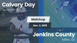 Matchup: Calvary Day vs. Jenkins County  2018