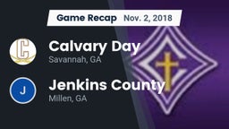 Recap: Calvary Day  vs. Jenkins County  2018