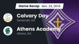 Recap: Calvary Day  vs. Athens Academy 2018