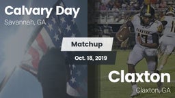 Matchup: Calvary Day vs. Claxton  2019