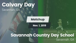 Matchup: Calvary Day vs. Savannah Country Day School 2019