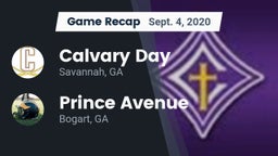 Recap: Calvary Day  vs. Prince Avenue  2020