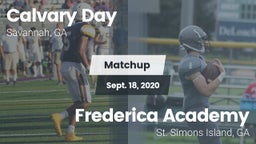 Matchup: Calvary Day vs. Frederica Academy  2020