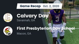 Recap: Calvary Day  vs. First Presbyterian Day School 2020