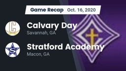 Recap: Calvary Day  vs. Stratford Academy  2020