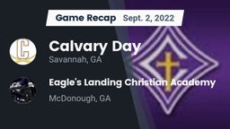 Recap: Calvary Day  vs. Eagle's Landing Christian Academy  2022